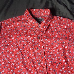 Italian Floral Beach Button Up
